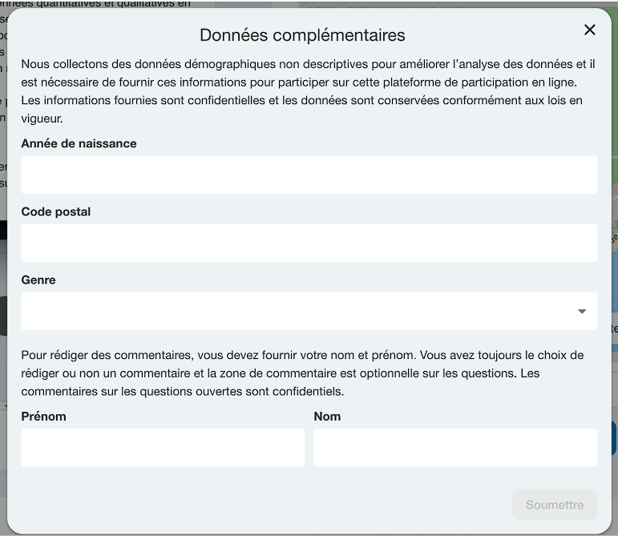 Données complémentaires