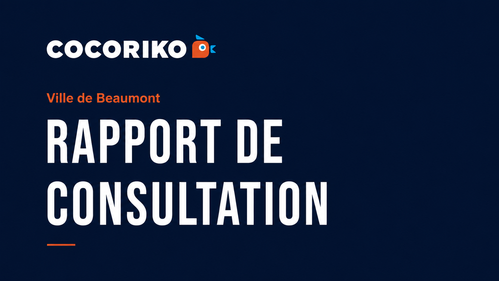 rapport de consultation